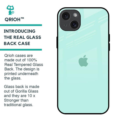 Teal Glass Case for iPhone 15 Plus