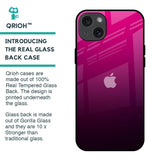 Purple Ombre Pattern Glass Case for iPhone 15 Plus