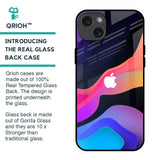 Colorful Fluid Glass Case for iPhone 15 Plus