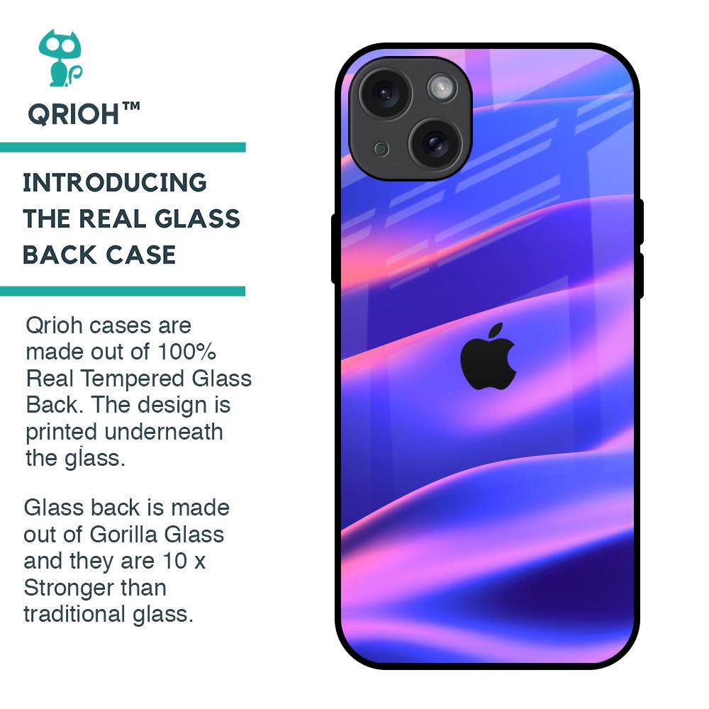 Colorful Dunes Glass Case for iPhone 15 Plus