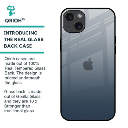 Smokey Grey Color Glass Case For iPhone 15 Plus