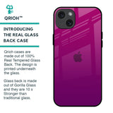 Magenta Gradient Glass Case For iPhone 15 Plus