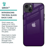 Dark Purple Glass Case for iPhone 15 Plus