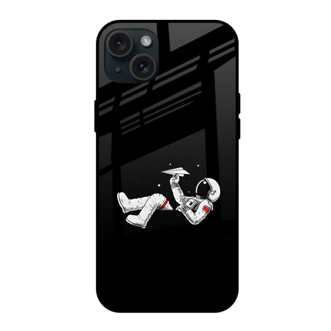 Space Traveller iPhone 15 Plus Glass Back Cover Online