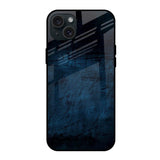 Dark Blue Grunge iPhone 15 Plus Glass Back Cover Online