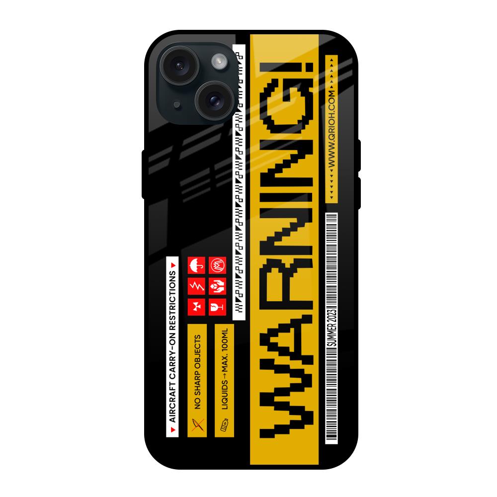 Aircraft Warning iPhone 15 Plus Glass Back Cover Online