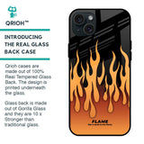 Fire Flame Glass Case for iPhone 15 Plus
