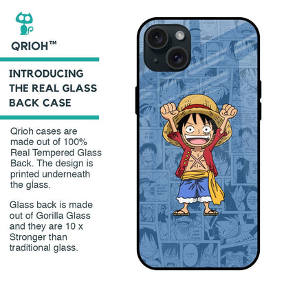 Chubby Anime Glass Case for iPhone 15 Plus
