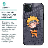 Orange Chubby Glass Case for iPhone 15 Plus