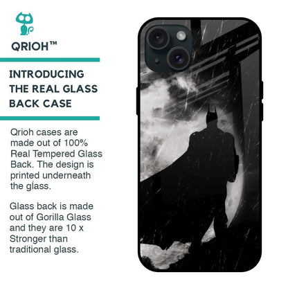 Dark Warrior Hero Glass Case for iPhone 15 Plus