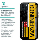 Aircraft Warning Glass Case for iPhone 15 Plus