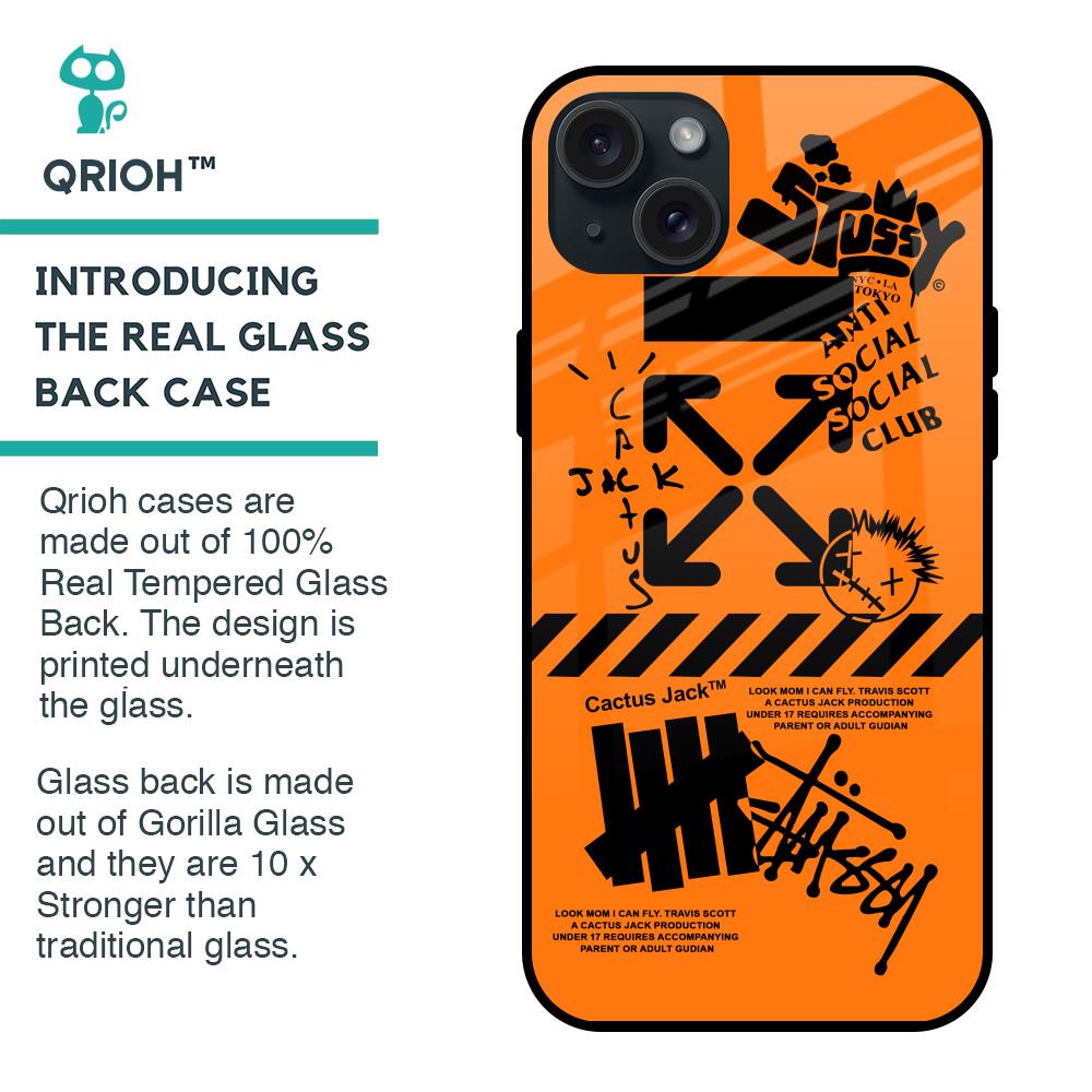 Anti Social Club Glass Case for iPhone 15 Plus