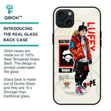 Bape Luffy Glass Case for iPhone 15 Plus