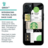 Coffee Latte Glass Case for iPhone 15 Plus