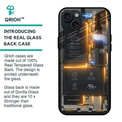 Glow Up Skeleton Glass Case for iPhone 15 Plus