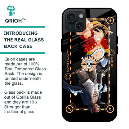 Shanks & Luffy Glass Case for iPhone 15 Plus