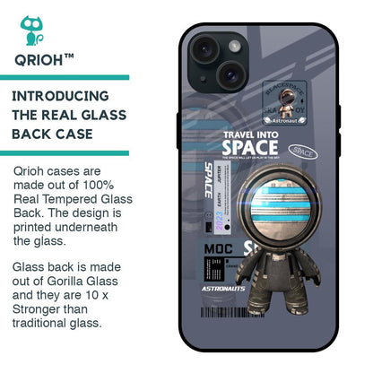Space Travel Glass Case for iPhone 15 Plus