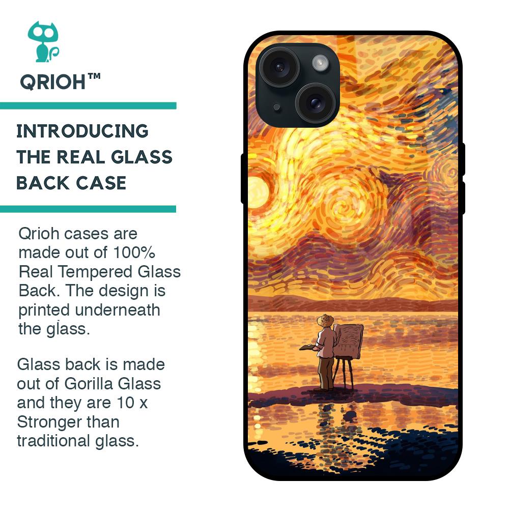 Sunset Vincent Glass Case for iPhone 15 Plus