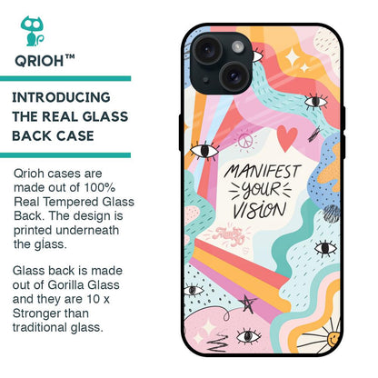 Vision Manifest Glass Case for iPhone 15 Plus