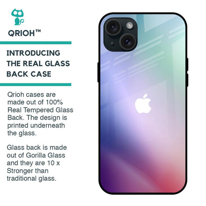 Abstract Holographic Glass Case for iPhone 15 Plus
