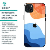 Wavy Color Pattern Glass Case for iPhone 15 Plus