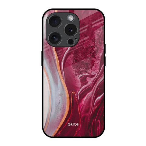 Crimson Ruby iPhone 15 Pro Glass Back Cover Online