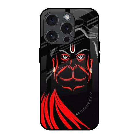 Lord Hanuman iPhone 15 Pro Glass Back Cover Online