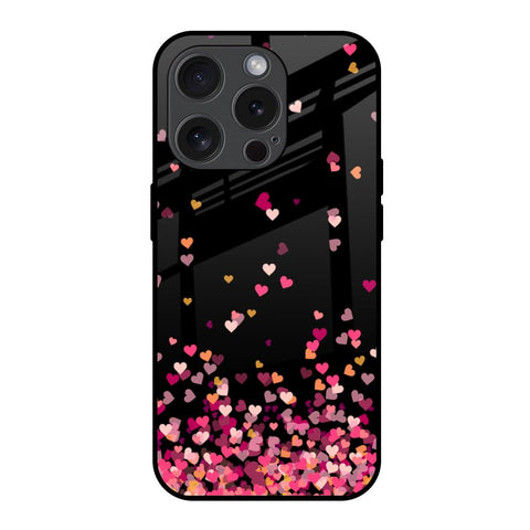 Heart Rain Fall iPhone 15 Pro Glass Back Cover Online