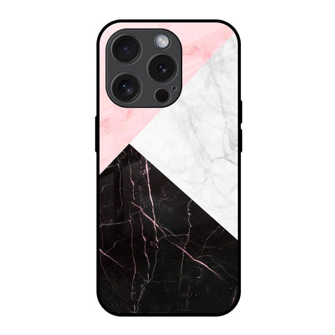 Marble Collage Art iPhone 15 Pro Glass Back Cover Online