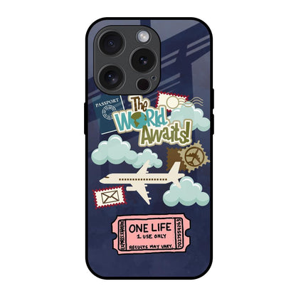 Tour The World iPhone 15 Pro Glass Back Cover Online