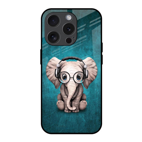 Adorable Baby Elephant iPhone 15 Pro Glass Back Cover Online