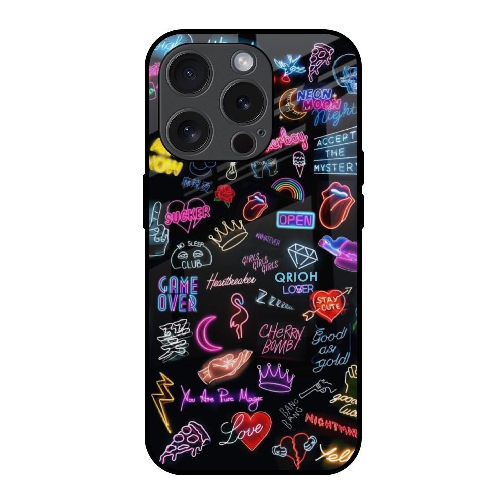 Accept The Mystery iPhone 15 Pro Glass Back Cover Online