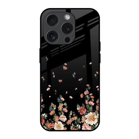 Floating Floral Print iPhone 15 Pro Glass Back Cover Online