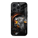 Aggressive Lion iPhone 15 Pro Glass Back Cover Online