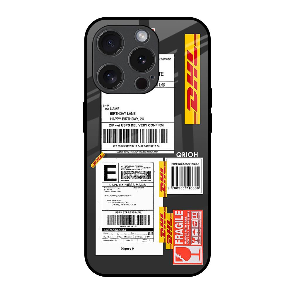 Cool Barcode Label iPhone 15 Pro Glass Back Cover Online