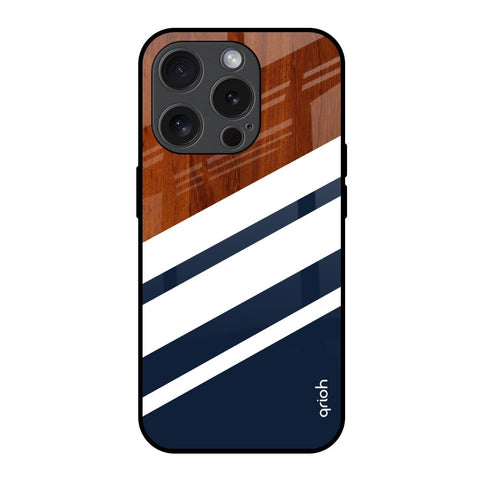 Bold Stripes iPhone 15 Pro Glass Back Cover Online
