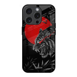 Red Moon Tiger iPhone 15 Pro Glass Back Cover Online