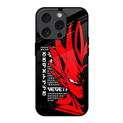 Red Vegeta iPhone 15 Pro Glass Back Cover Online