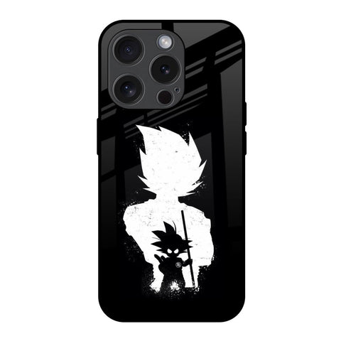 Monochrome Goku iPhone 15 Pro Glass Back Cover Online