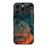 Geographical Map iPhone 15 Pro Glass Back Cover Online