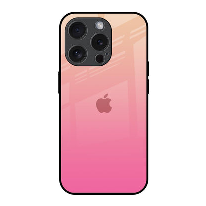 Pastel Pink Gradient iPhone 15 Pro Glass Back Cover Online