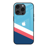 Pink & White Stripes iPhone 15 Pro Glass Back Cover Online