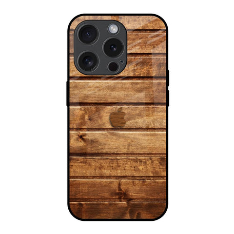 Wooden Planks iPhone 15 Pro Glass Back Cover Online