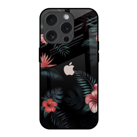 Tropical Art Flower iPhone 15 Pro Glass Back Cover Online