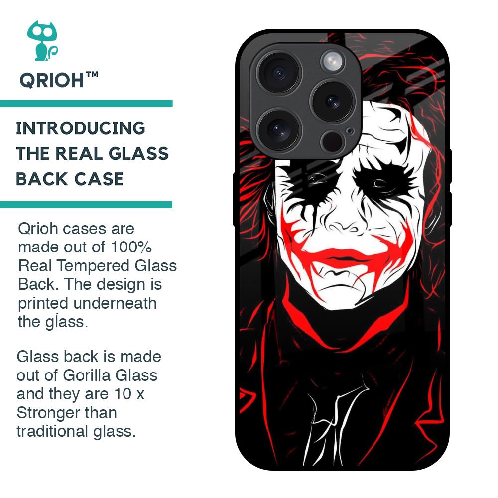Life In Dark Glass Case For iPhone 15 Pro