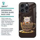 Tea With Kitty Glass Case For iPhone 15 Pro