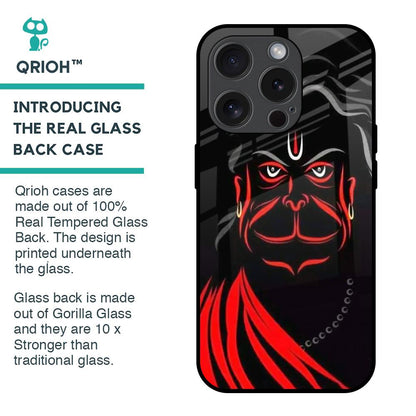 Lord Hanuman Glass Case For iPhone 15 Pro