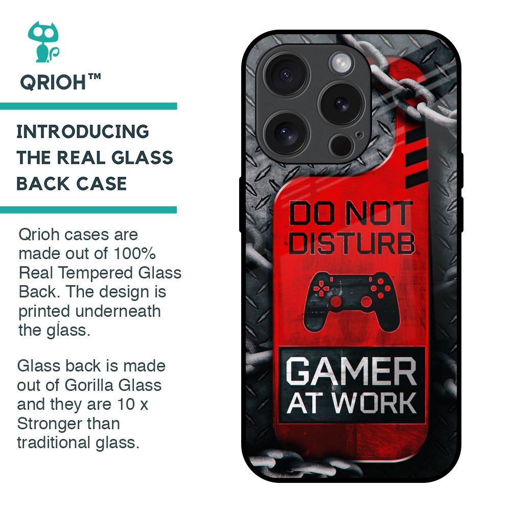 Do No Disturb Glass Case For iPhone 15 Pro