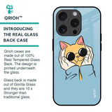 Adorable Cute Kitty Glass Case For iPhone 15 Pro