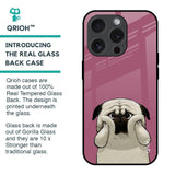 Funny Pug Face Glass Case For iPhone 15 Pro